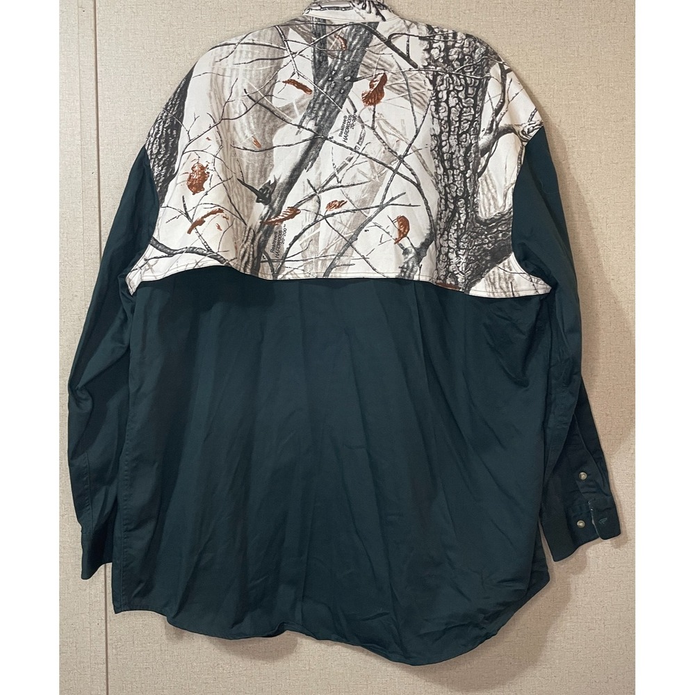 Roper Range Gear 3XL Camo Hunting Shirt , Realtree Hardwood & Hunter Green Long - Picture 2 of 6